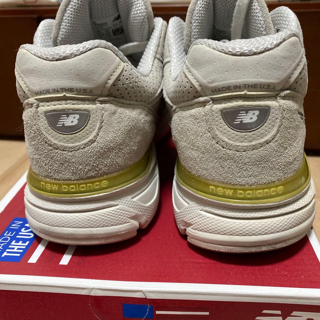 New Balance M990AF4 ライトグレー　990V4 オールレザー‼️