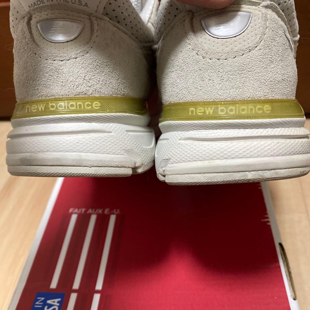 New Balance M990AF4 ライトグレー　990V4 オールレザー‼️