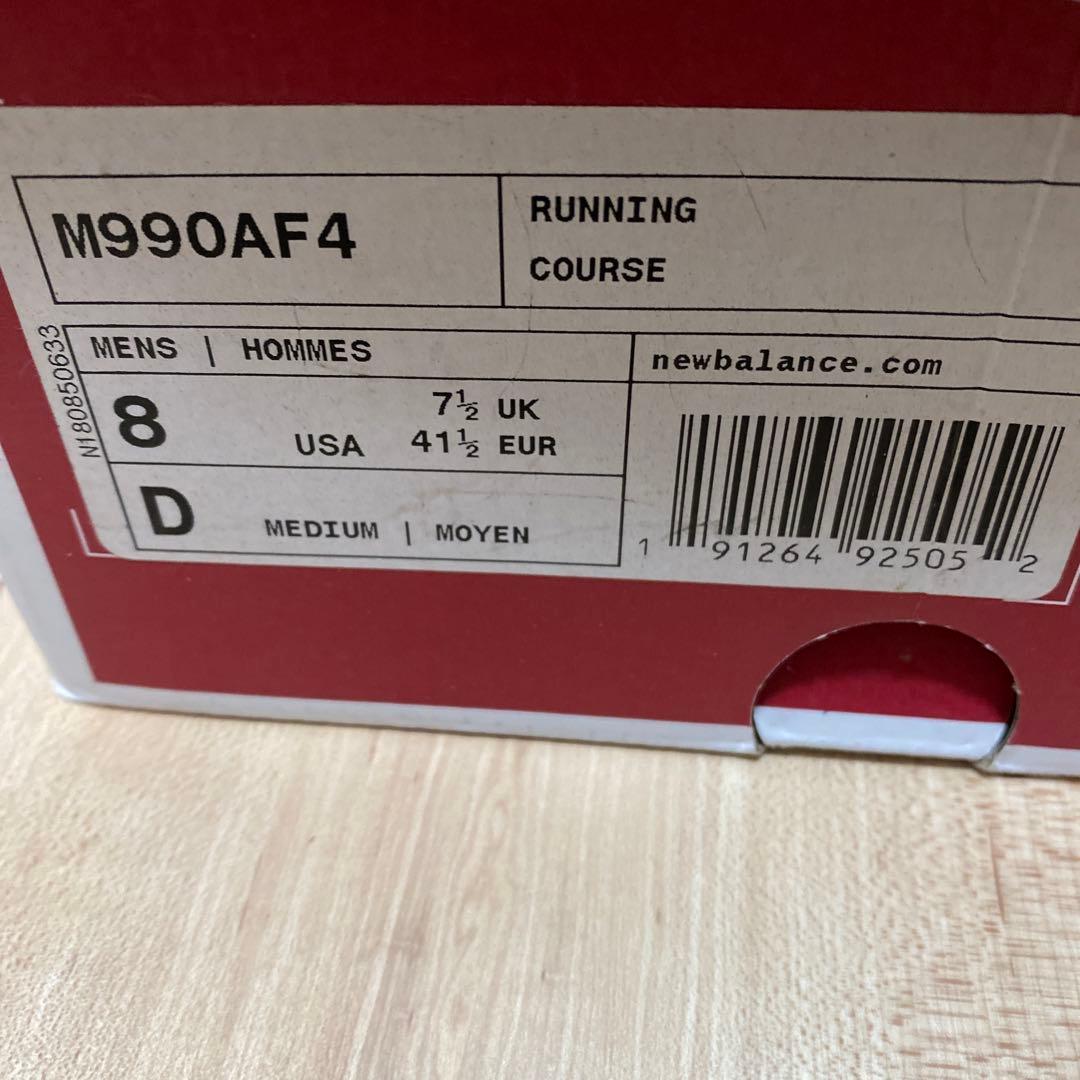 New Balance M990AF4 ライトグレー　990V4 オールレザー‼️