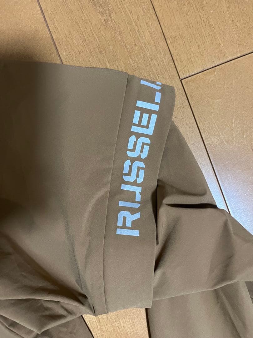 Russeluno 2wayゴルフウェア ブラウン 長袖ナイロンジャケット