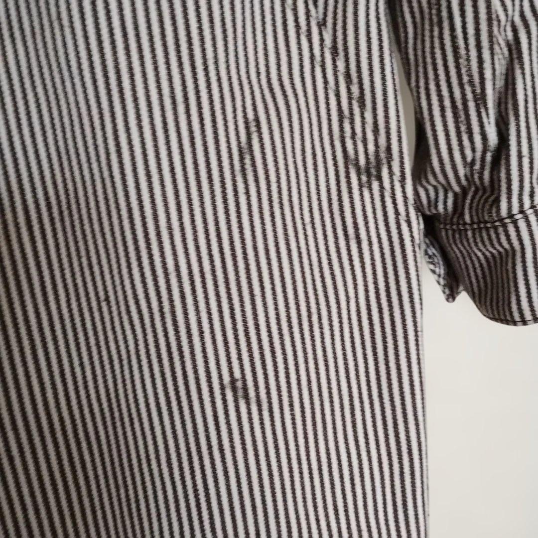 Snap-on 2WAYストライプ オーバーオール XL半袖長袖