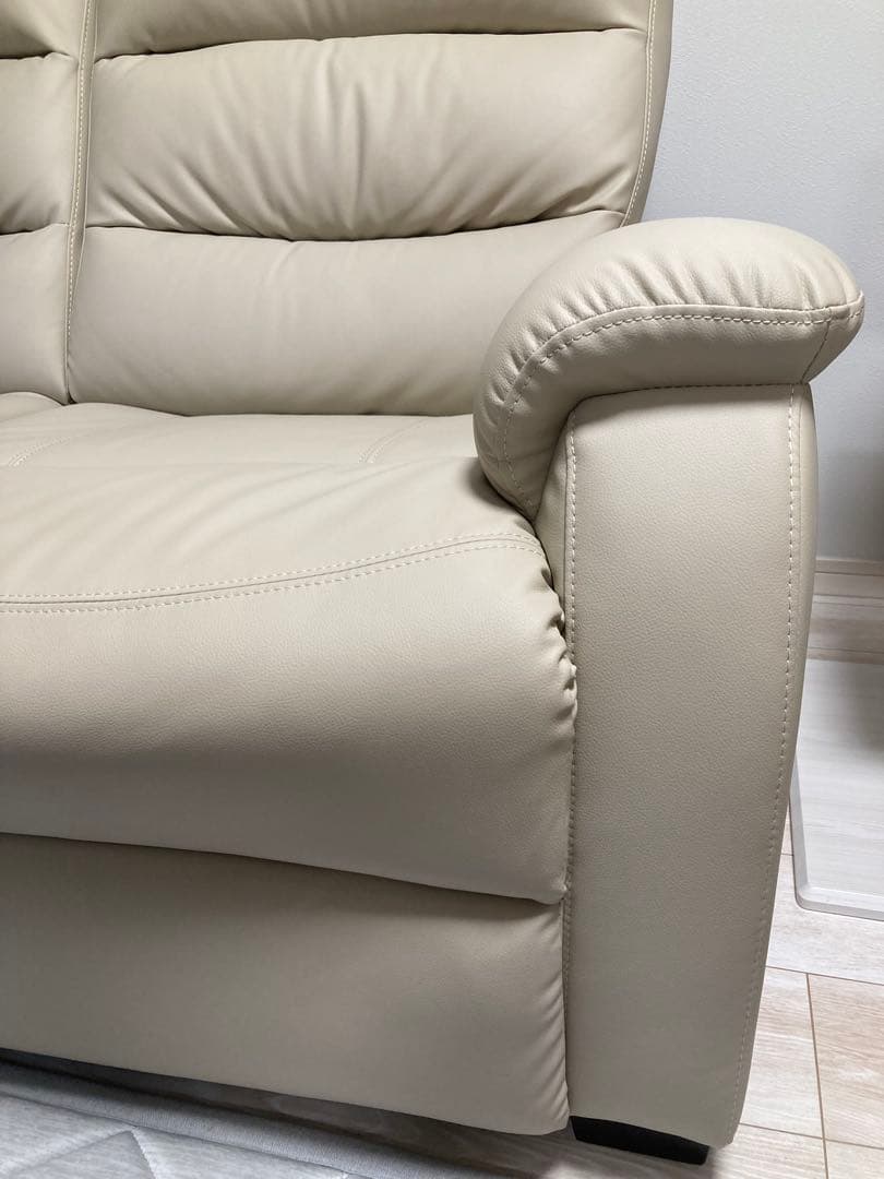 【美品】ニトリ 電動リクライニングソファ nビリーバ 2人掛け ベージュ