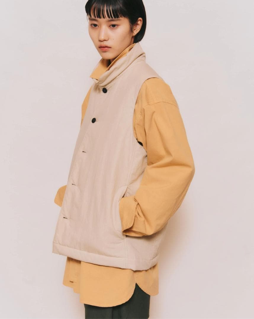 極美品】ポスタルコ　ボタンベスト　アイボリー　POSTALCO ユニセックス