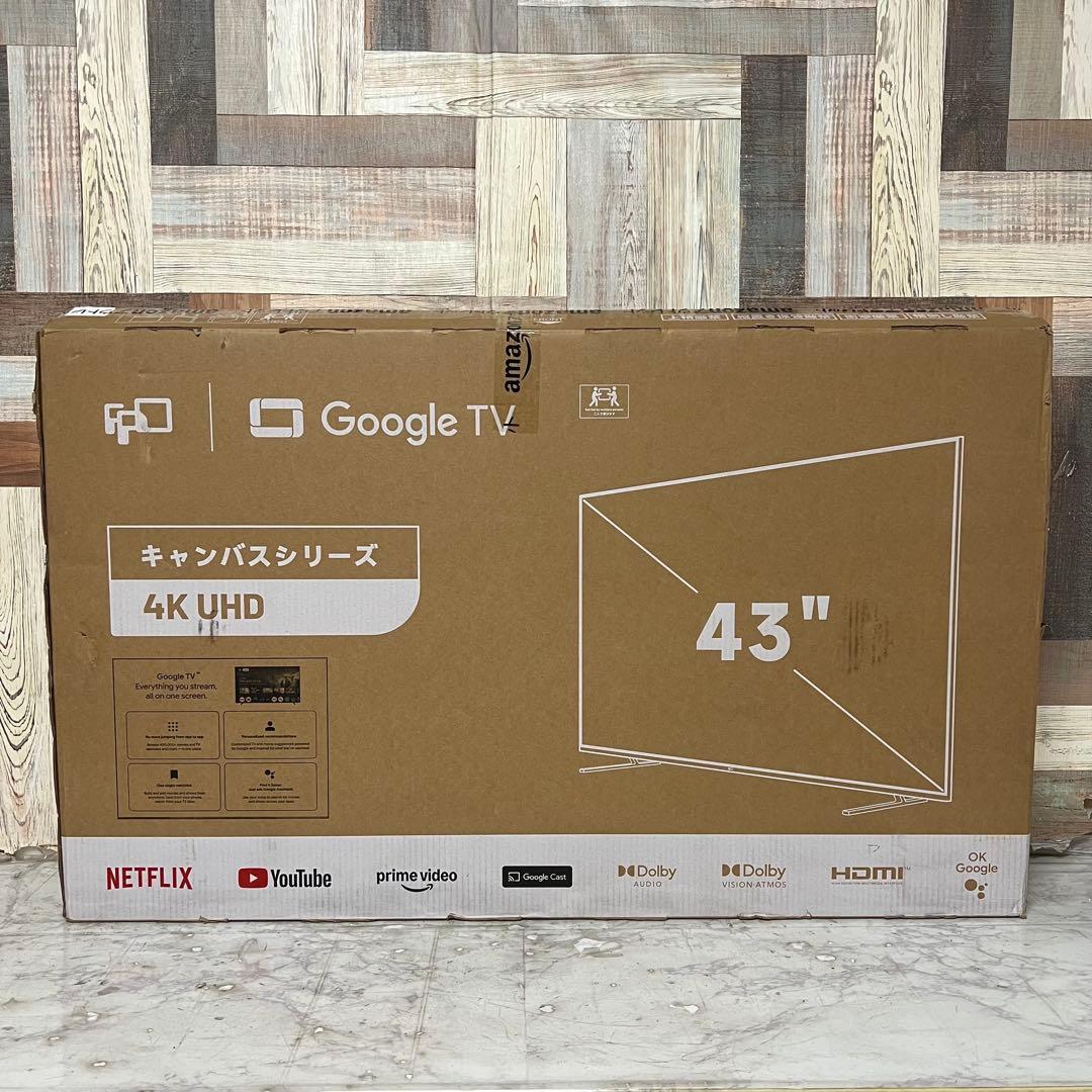全国送料込❣️新品FPD43型チューナースマートテレビ動画アプリ多数視聴可能