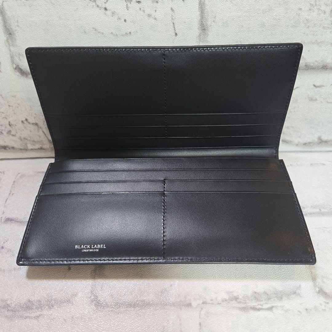 ブラックレーベル・クレストブリッジ◇ エンボスチェックロングウォレット