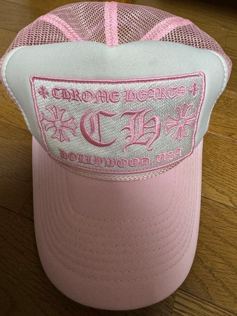ぴすけ CHROME HEARTS（クロムハーツ） ピンクメッシュキャップ
