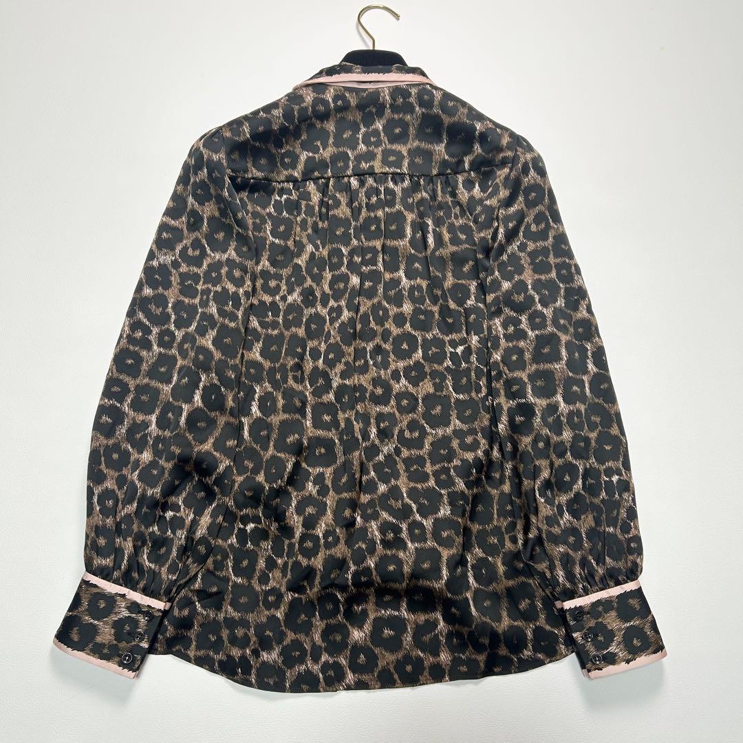 定価7.5万✨2024年モデル レリアン レオパード ボウタイ ブラウス 近年