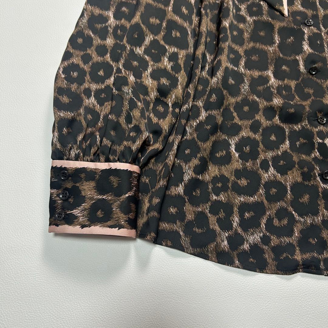 定価7.5万✨2024年モデル レリアン レオパード ボウタイ ブラウス 近年