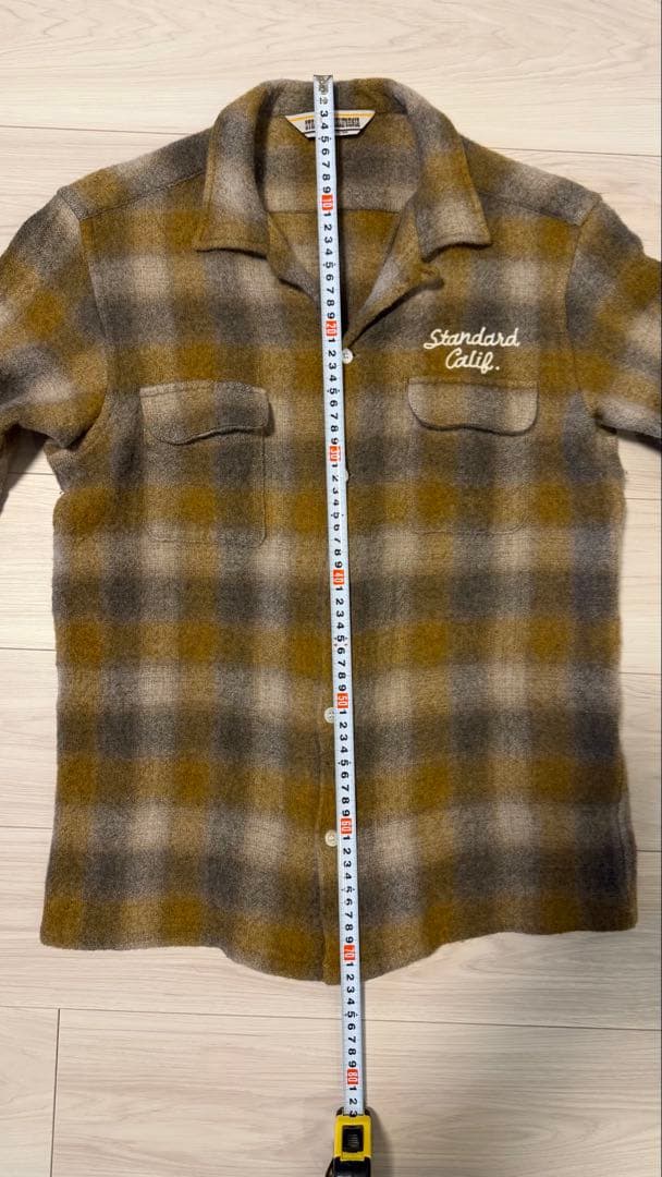 STANDARD CALIFORNIA ウール チェック 長袖シャツ シャツ