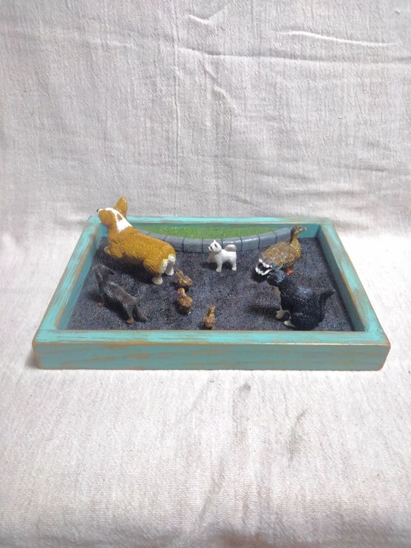 木彫りのコーギー（制作中）