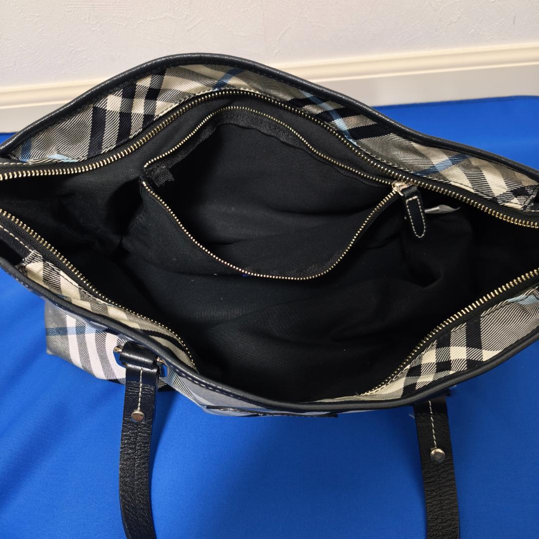 BURBERRY BLUE LABEL チェック トートバッグ