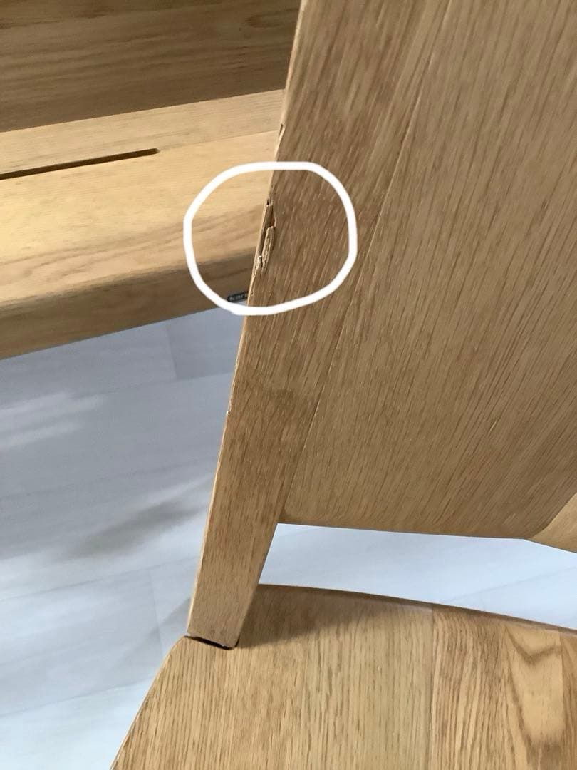 ③カリモク　椅子　幅465×奥行550×高さ875mm×座面の高さ410mm