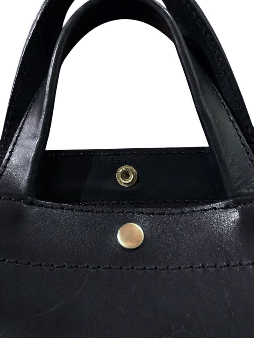 【美品】 ヘルツ スタンダードトートバッグ T-2 ブラック レザー トート