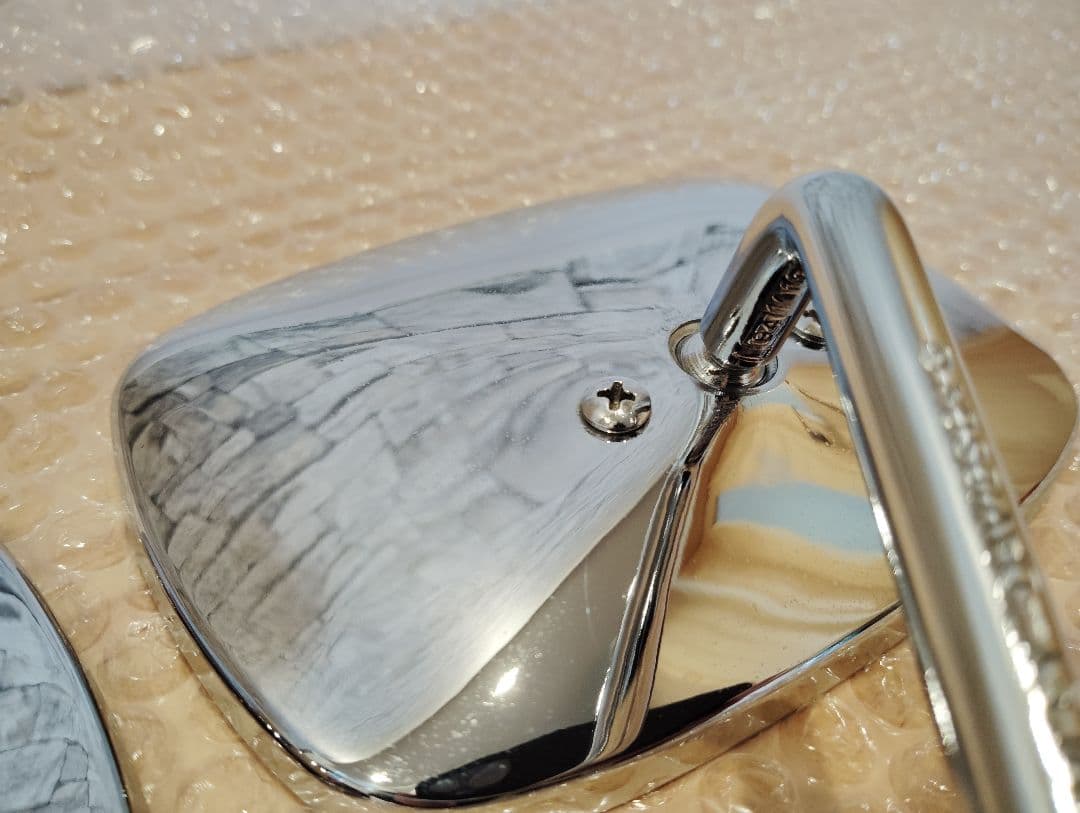 ハーレーダビッドソン 純正ミラー ロングステム スクエア ヴィンテージ EVO