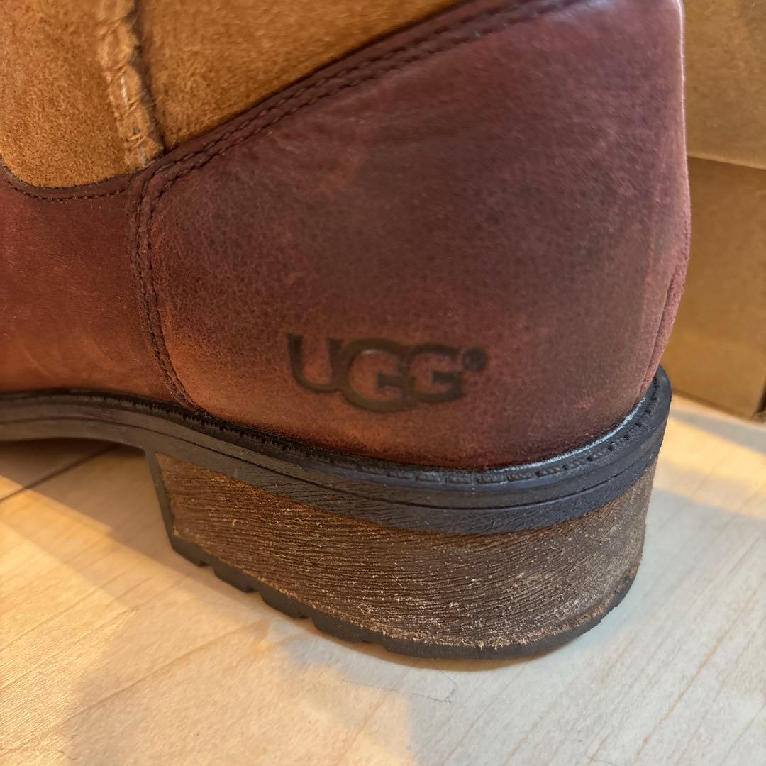 UGG ブラウン ムートンブーツ ジッパー付き　U.S.A