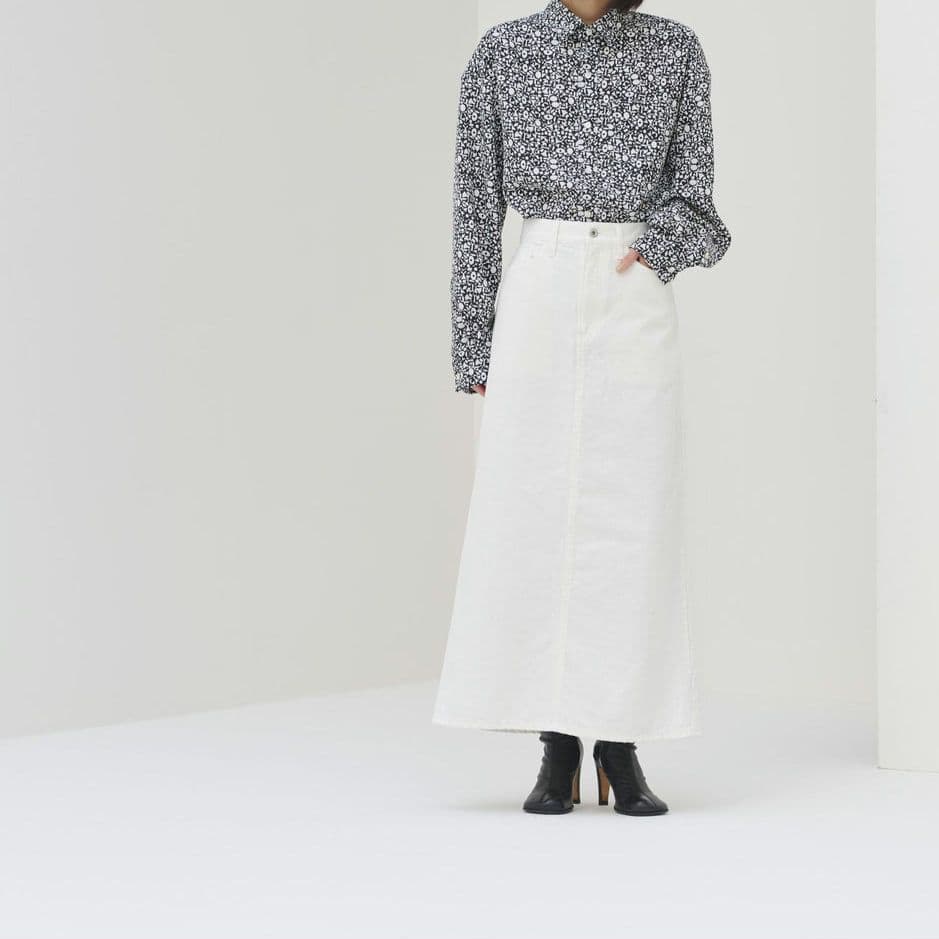 新作/極美品 HERALBONY レギュラーカラーシャツ「かえでのチョキチョキ」