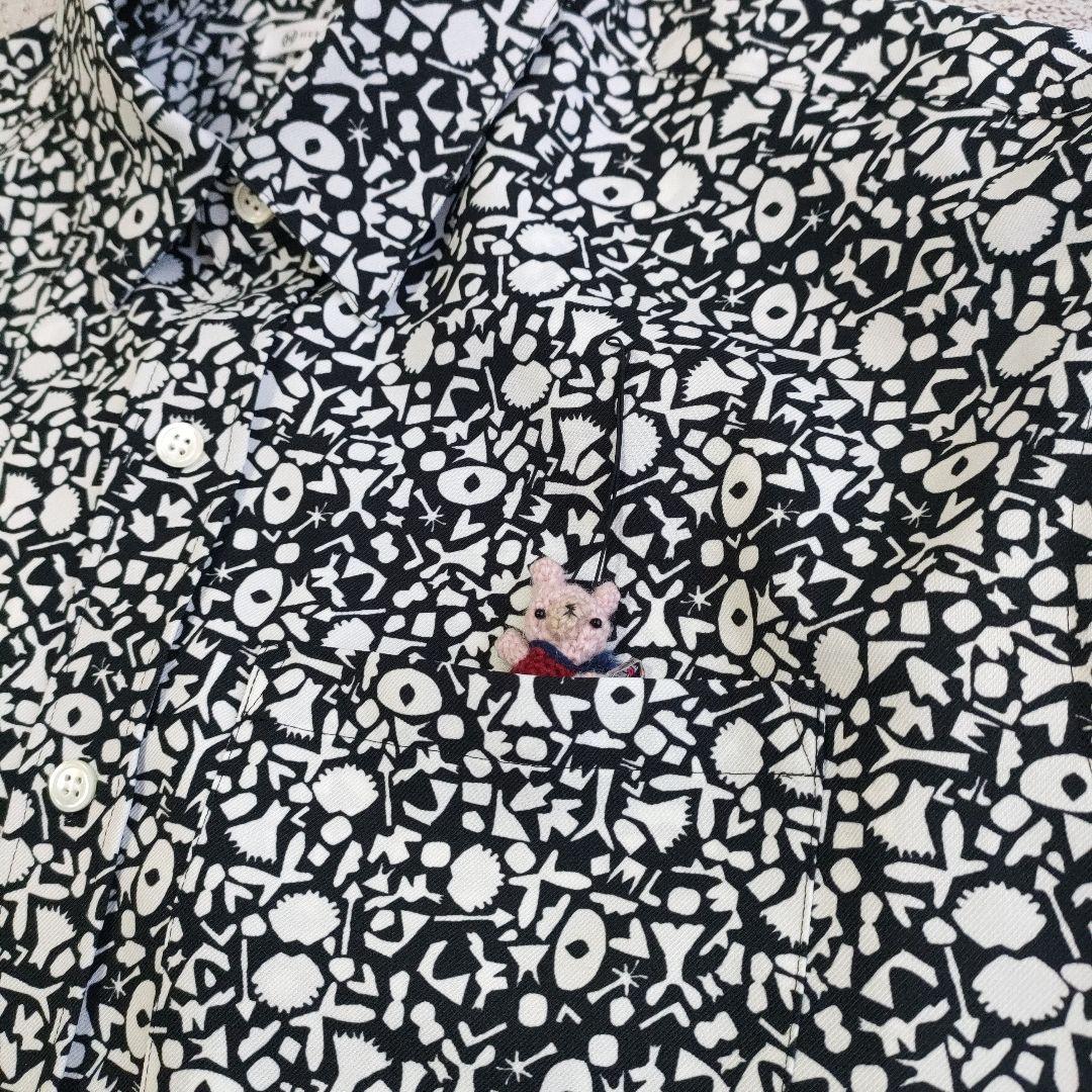 新作/極美品 HERALBONY レギュラーカラーシャツ「かえでのチョキチョキ」
