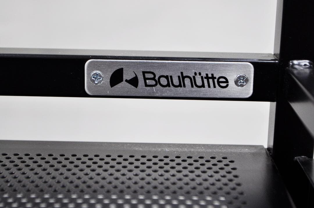 【中古品】Bauhütte （バウヒュッテ）ゲーム機収納ラック 4段 ブラック