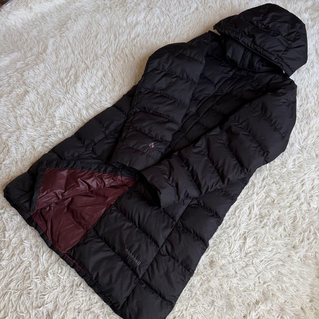 mont-bell モンベル トラベルダウン ロングコート Lサイズ 黒 旅行