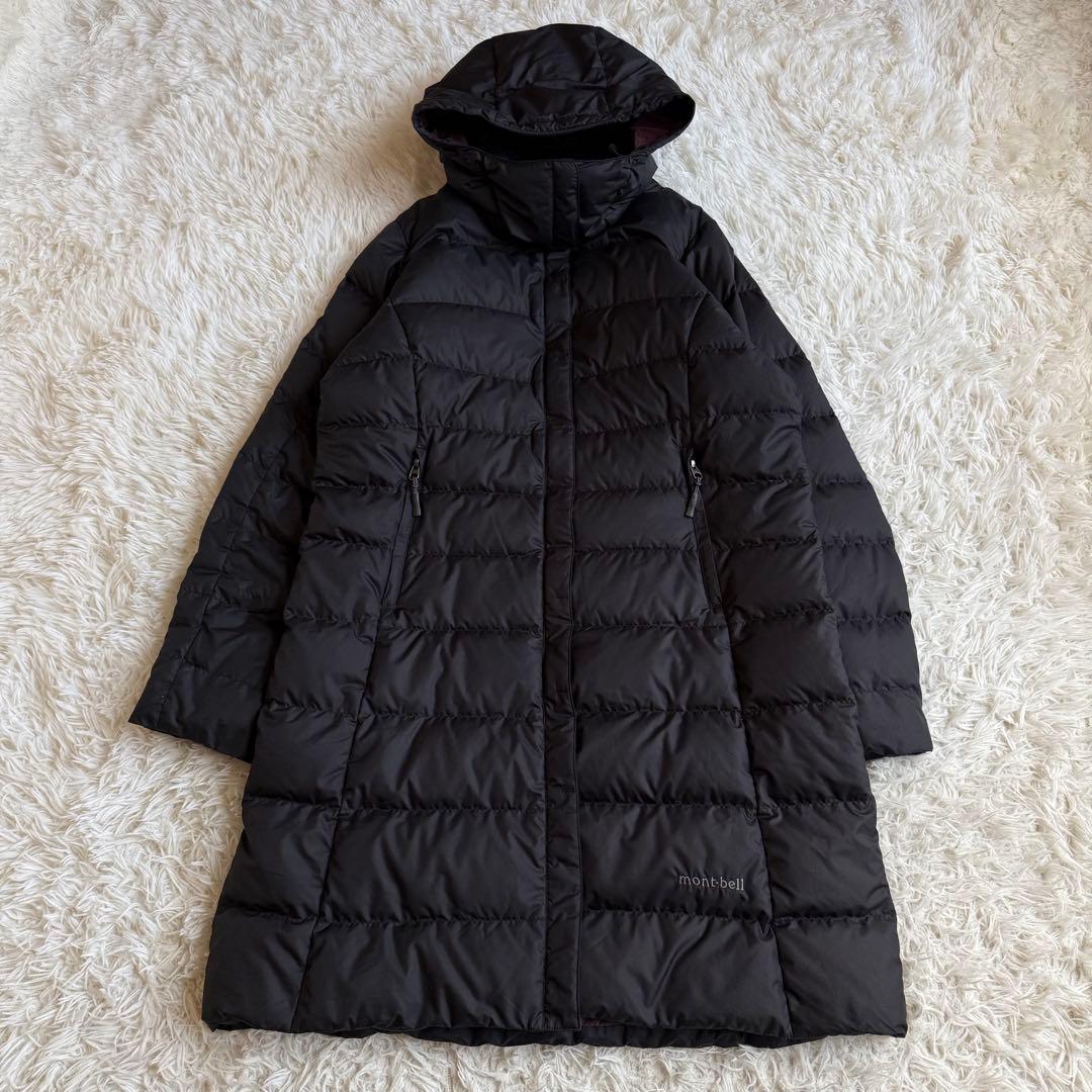 mont-bell モンベル トラベルダウン ロングコート Lサイズ 黒 旅行