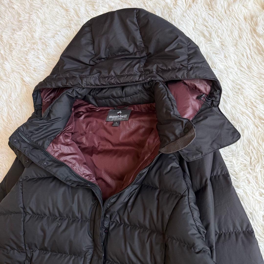 mont-bell モンベル トラベルダウン ロングコート Lサイズ 黒 旅行