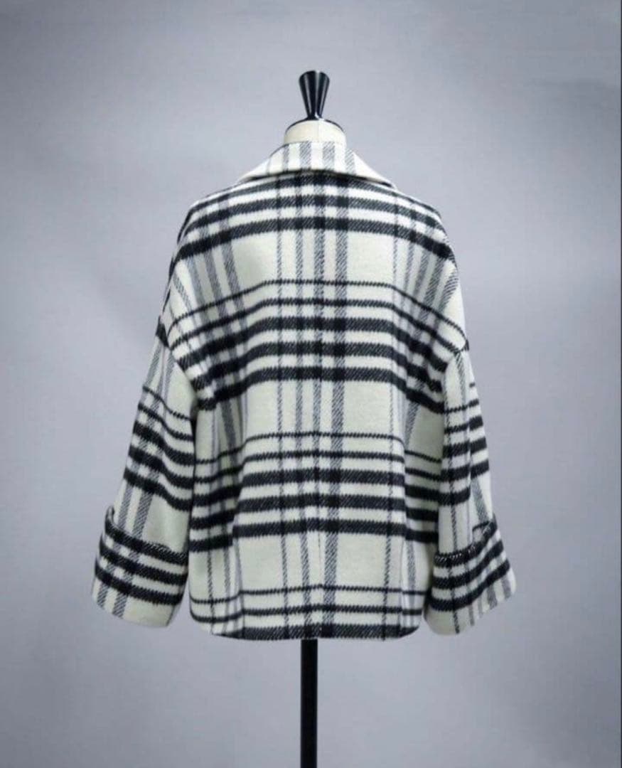 美品 sheller シェリエ コクーンシャギージャケット