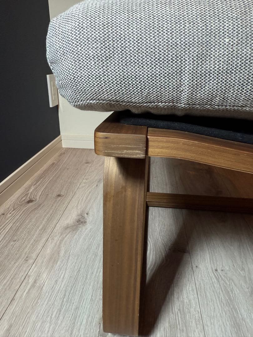 かりんリビングでもダイニングでもつかえるソファチェア　2脚セット肘掛付