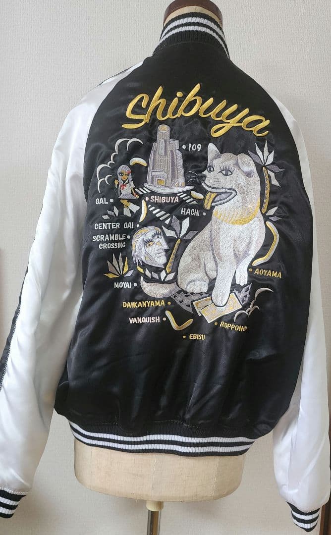 渋谷VANQUISH スカジャン ハチ公 L　新品未使用　美品