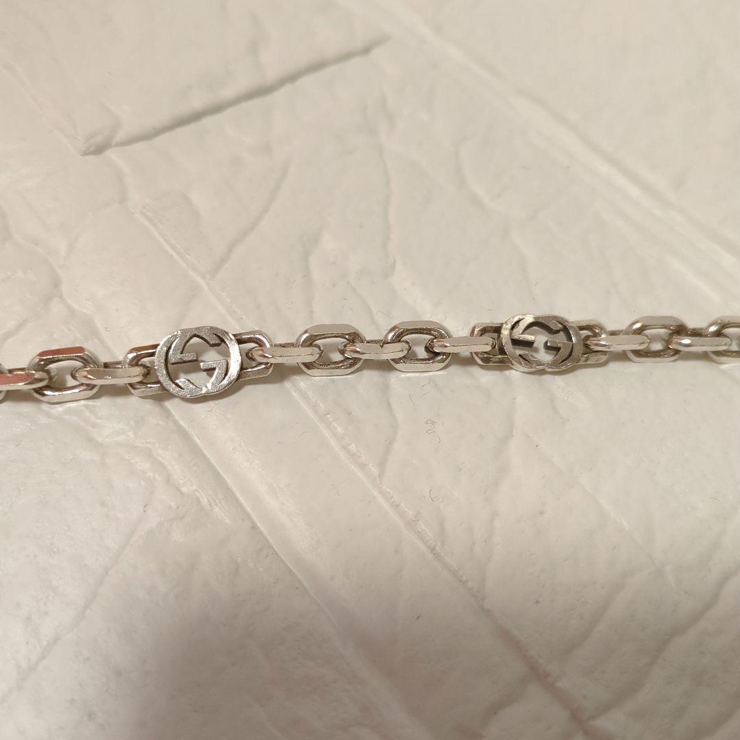 【美品】グッチ インターロッキング ブレスレット シルバー925