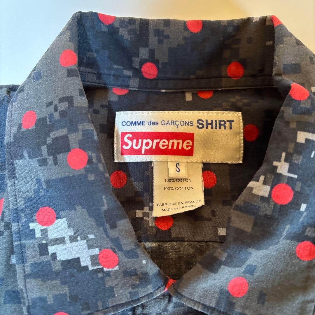 コムデギャルソン　シュプリーム　supreme カモフラシャツ