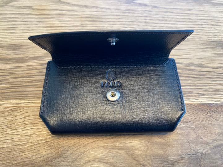 FARO ファーロ カードケース ケース 定期入れ 黒 ブラック レザー
