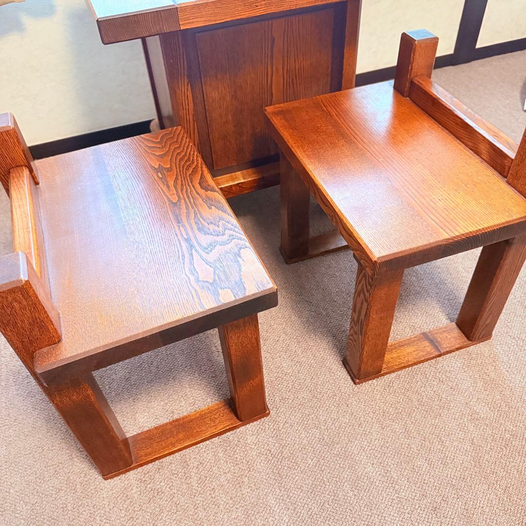 囲炉裏用　椅子　アンティーク　囲炉裏別出品