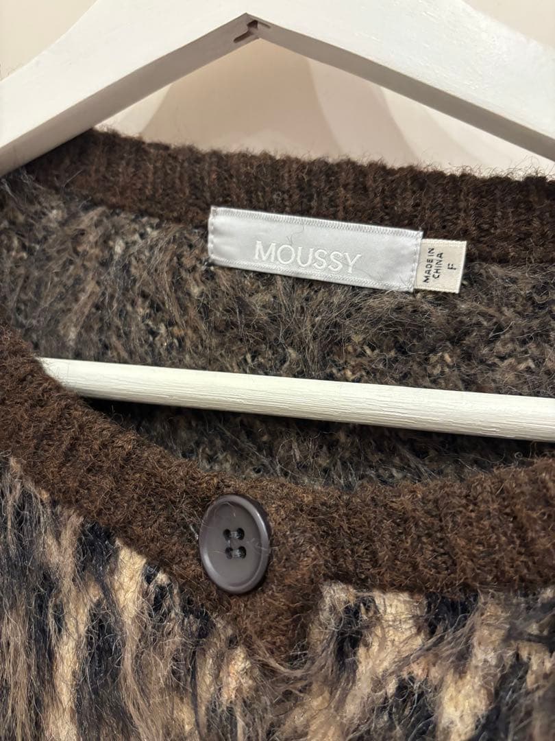 moussy レオパードカーディガン