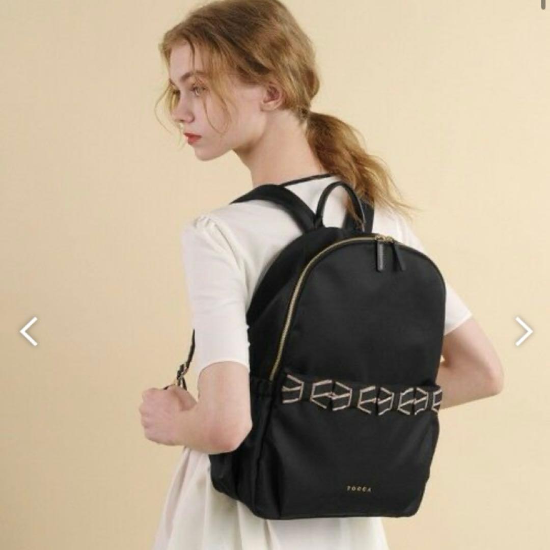 momomama 　TOCCA ♪ブラック♪バックパック♪フリル♪可愛い