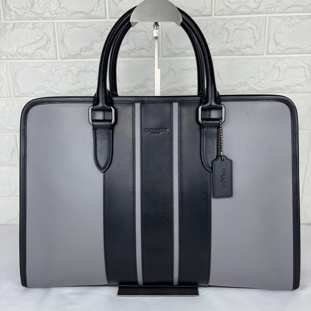 ✨極美品✨ COACH 2way ビジネスバッグ F35430 グレー/ブラック