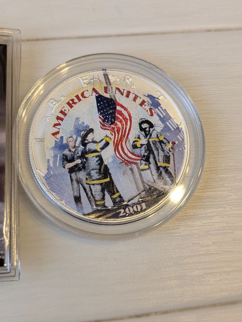 2001年 1オンス アメリカン シルバー イーグルアメリカンヒーローズ銀製