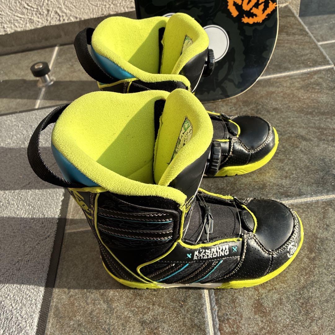 k2 MINI TURBO 110 キッズスノーボード板三点セットブーツ21cm