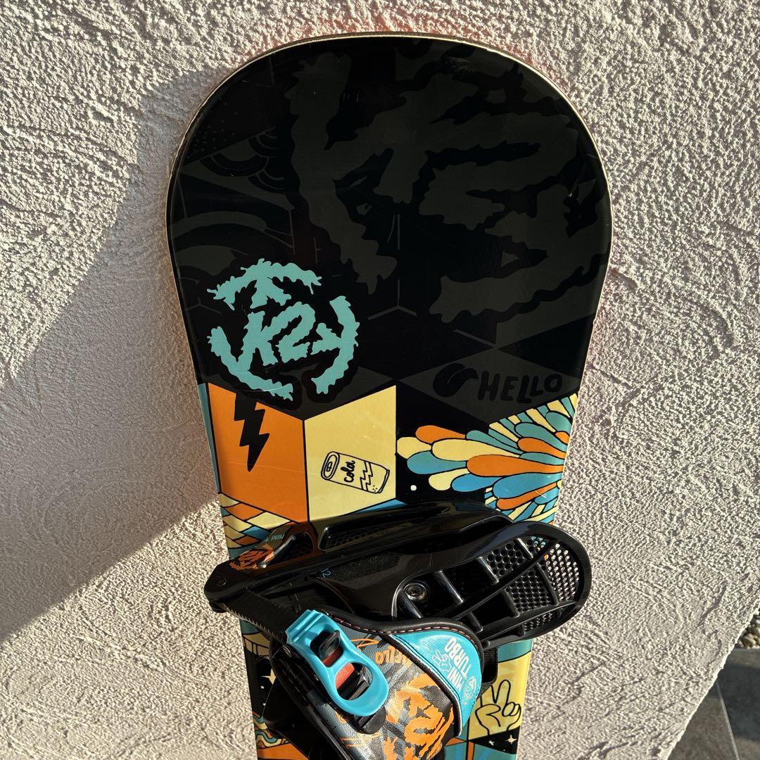 k2 MINI TURBO 110 キッズスノーボード板三点セットブーツ21cm
