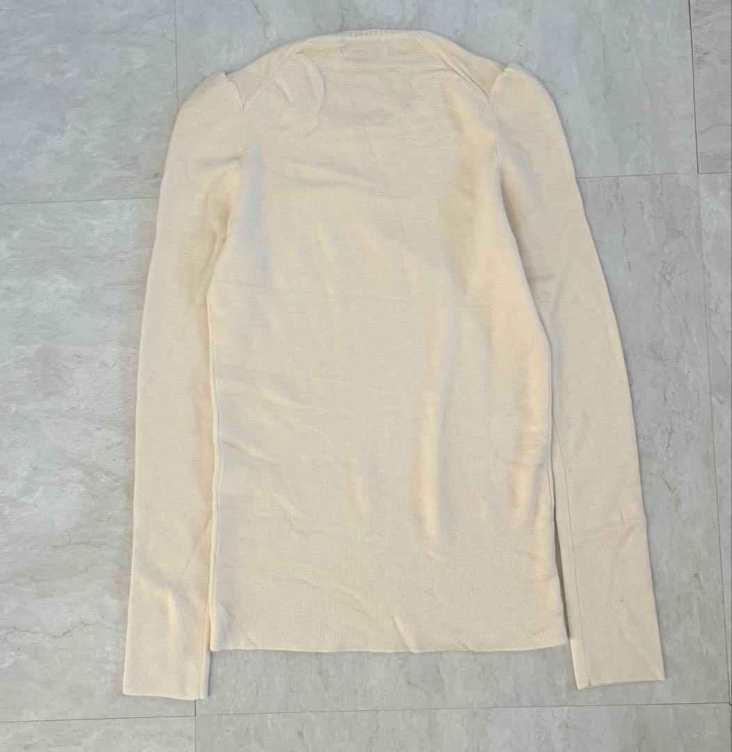ドゥロワー クルーネックニット カシミヤ オフホワイト