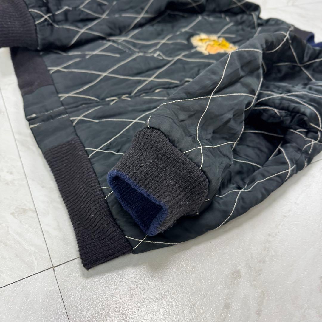 港商 テーラー東洋 別珍 リバーシブル スカジャン 硫黄島 中サイズ