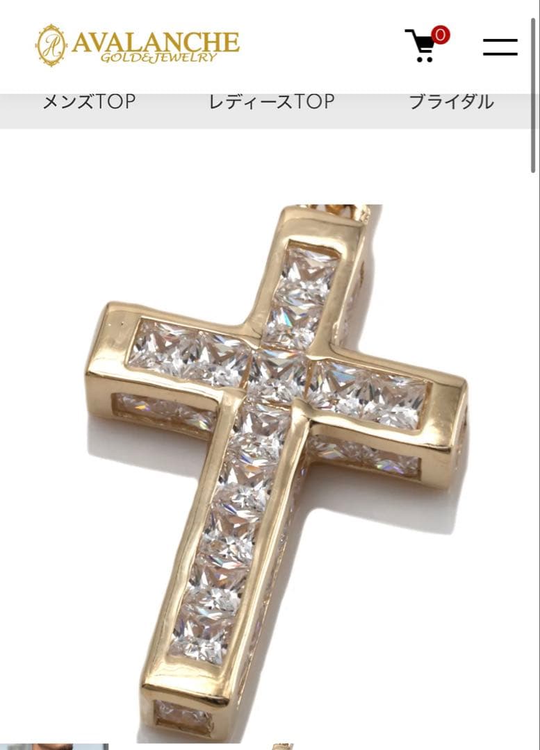 AVALANCHE クロスペンダント 10K