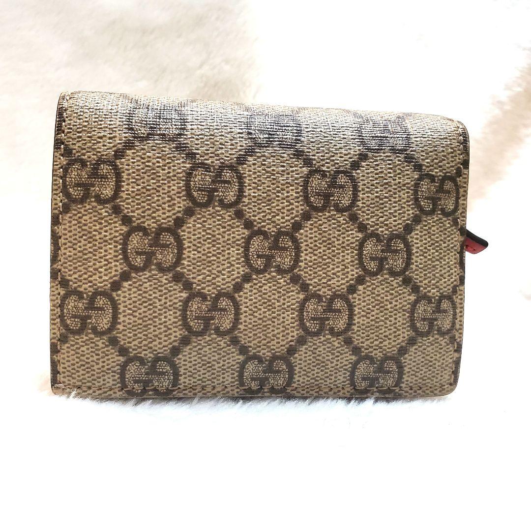 極美品 希少 GUCCI　チェリー　さくらんぼ　GGスプリーム レザー