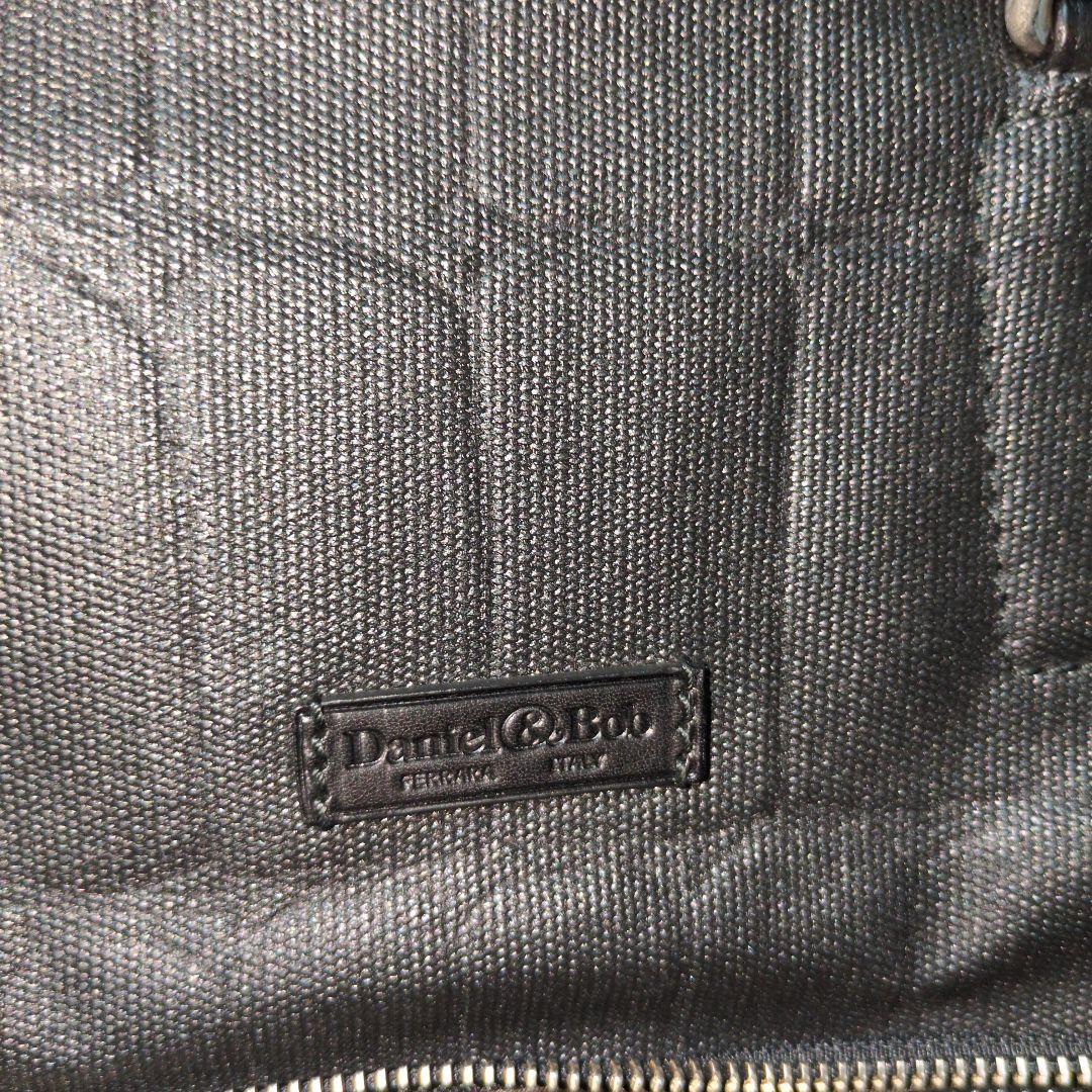 Daniel & Bob 黒 コーティング加工トートバッグ