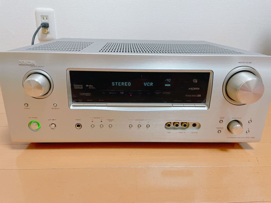 〈希少〉 DENON デノン AVアンプ シルバー AVC-1508【動作OK】