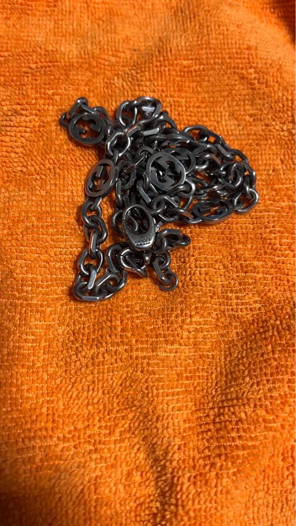GUCCI シルバーネックレス　インターロッキング