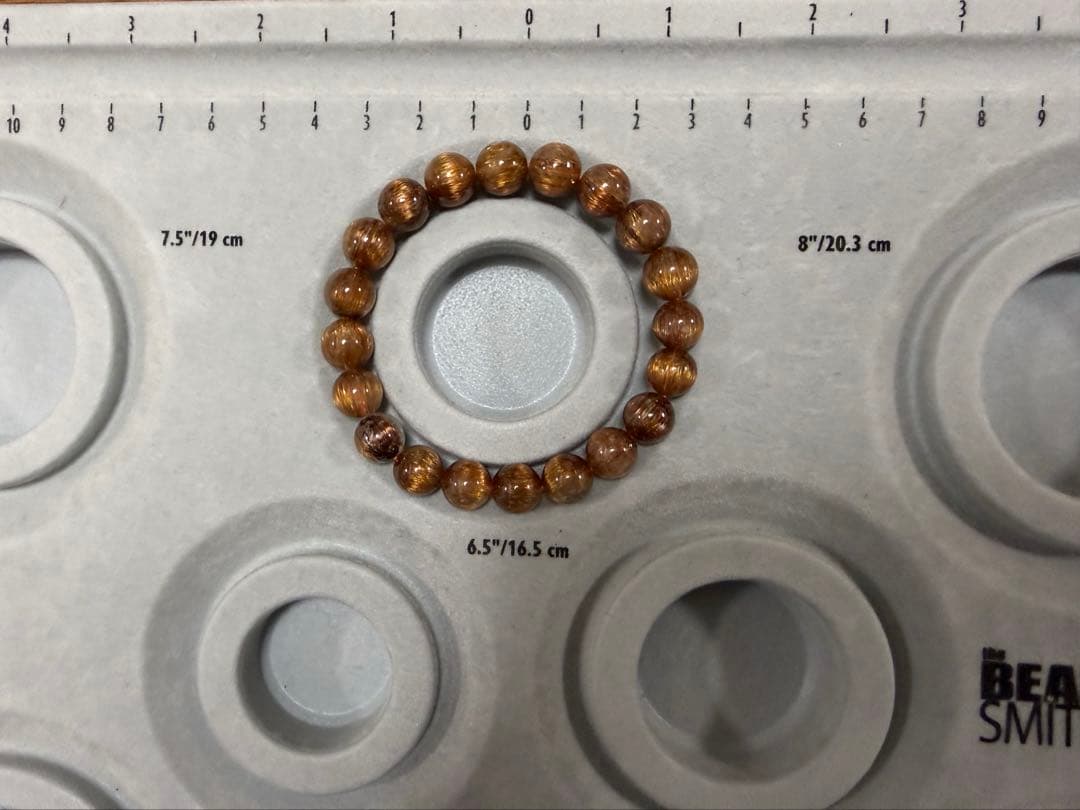 ブラウンキャッツアイ ルチルクォーツ ブレスレット 10mm 天然石