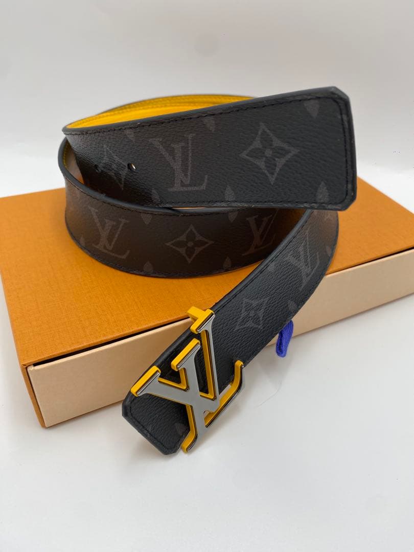 ルイヴィトン サンチュール LV イニシャル リバーシブル ベルト モノグラム