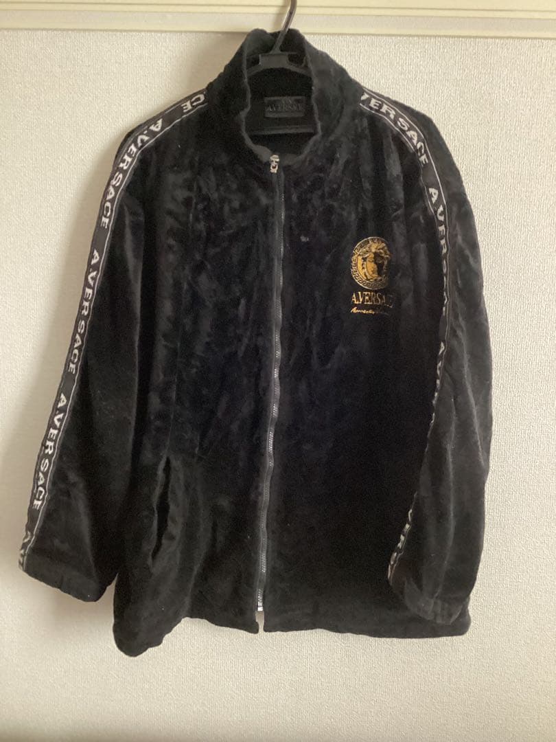 A.versace ヴェルサーチ　ベロア　セットアップ　ブラック