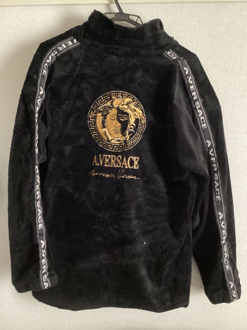 A.versace ヴェルサーチ　ベロア　セットアップ　ブラック