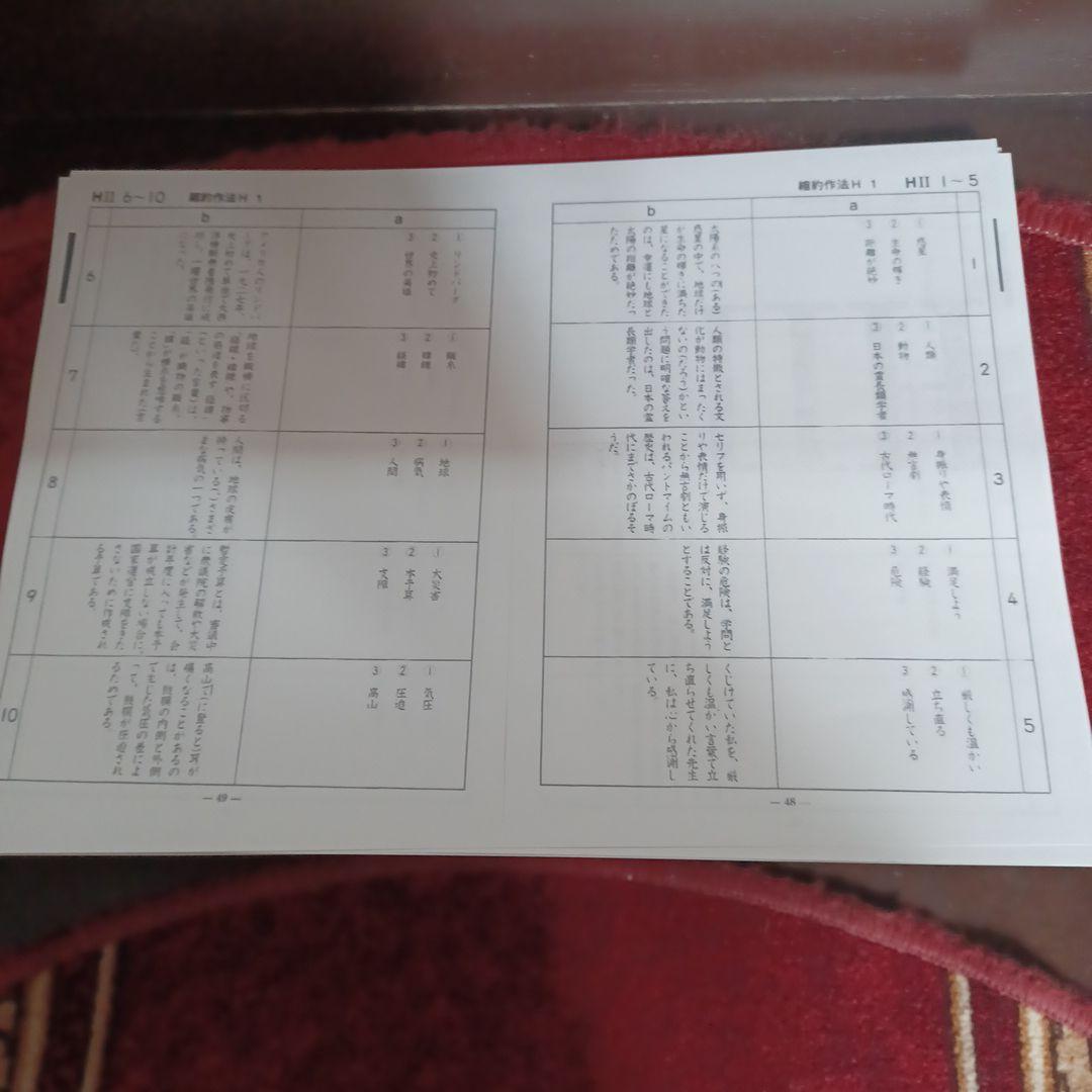 むん　未記入　公文国語　HⅡ　解答つき